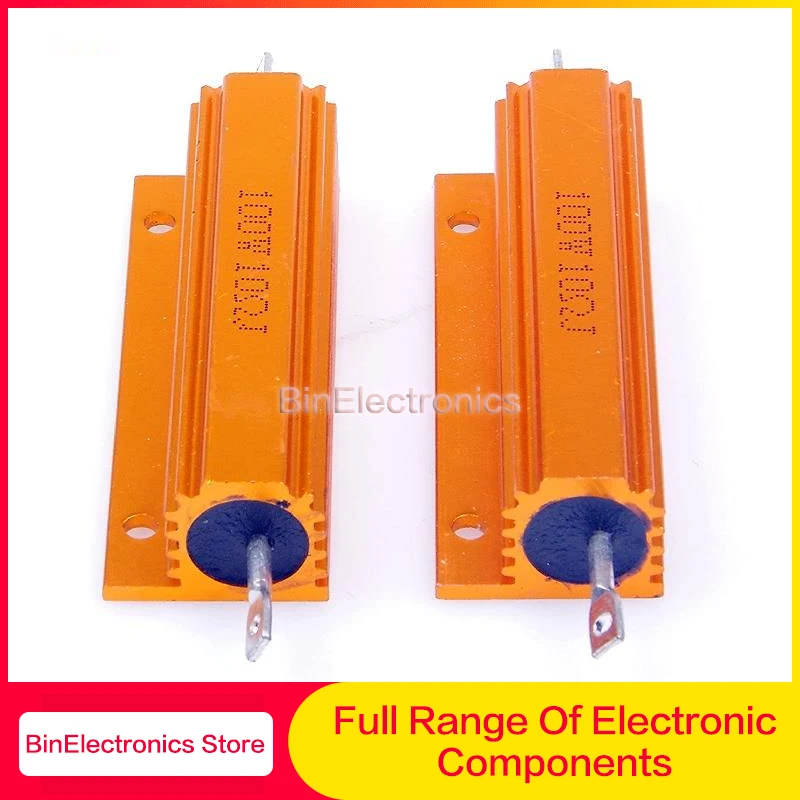 50W 100W Aluminium Power Metal Shell Fall Draht Widerstand 0,02 R ~ 80K 0,4 1,6 2,4 3,9 11 32 90 360 5,1 K 5,6 K Ohm Widerstand RX24