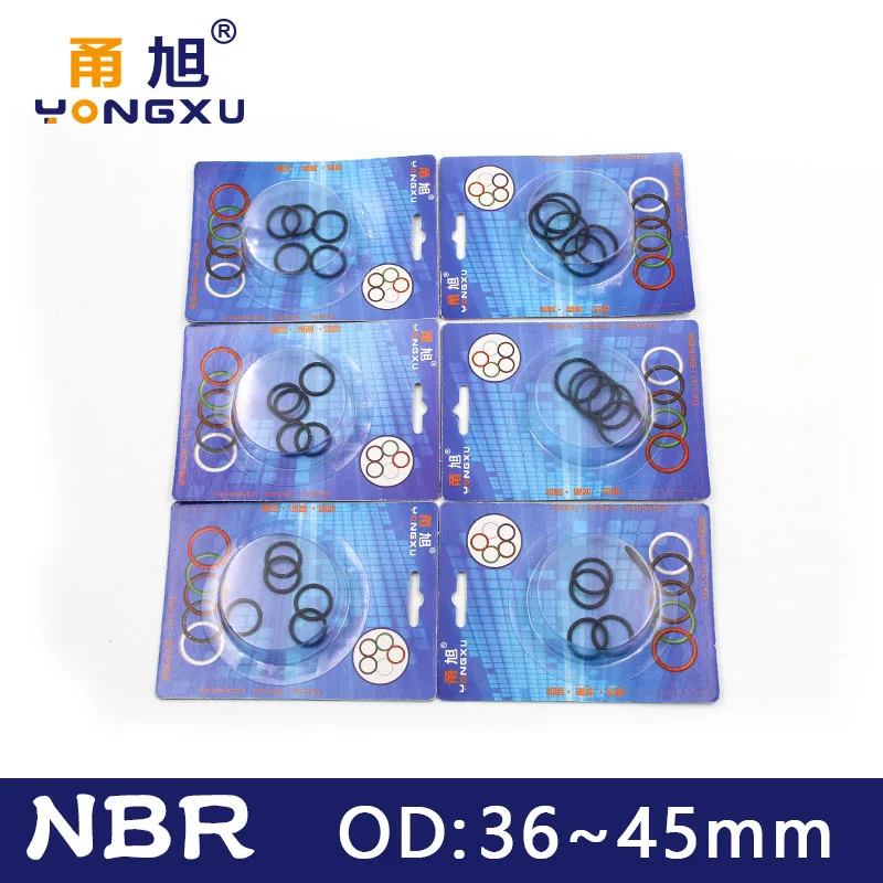 Waterproof oil resistance NBR seal O-ring thickness CS 3.5mm OD 36/37/38/39/40/42/43/44/45mm Boxed nitrile rubber Gasket o ring