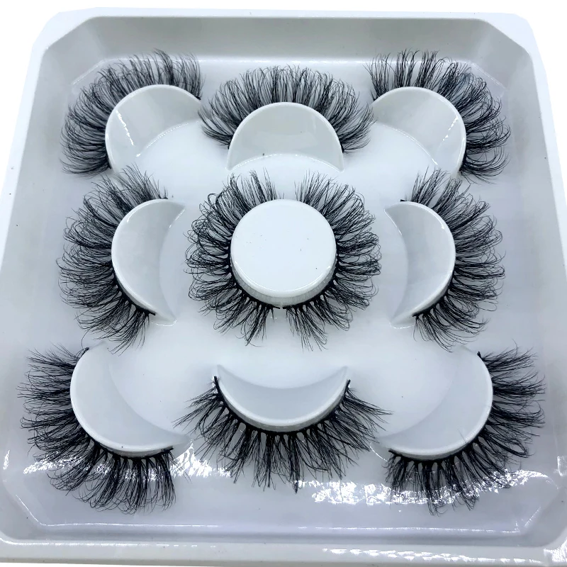 5 Paar flauschige Wimpern 8–25 mm 3D-Nerzwimpern lange dicke natürliche falsche Wimpern Großhandel Wimpern Anbieter Make-up Nerzwimpern – Detail 29