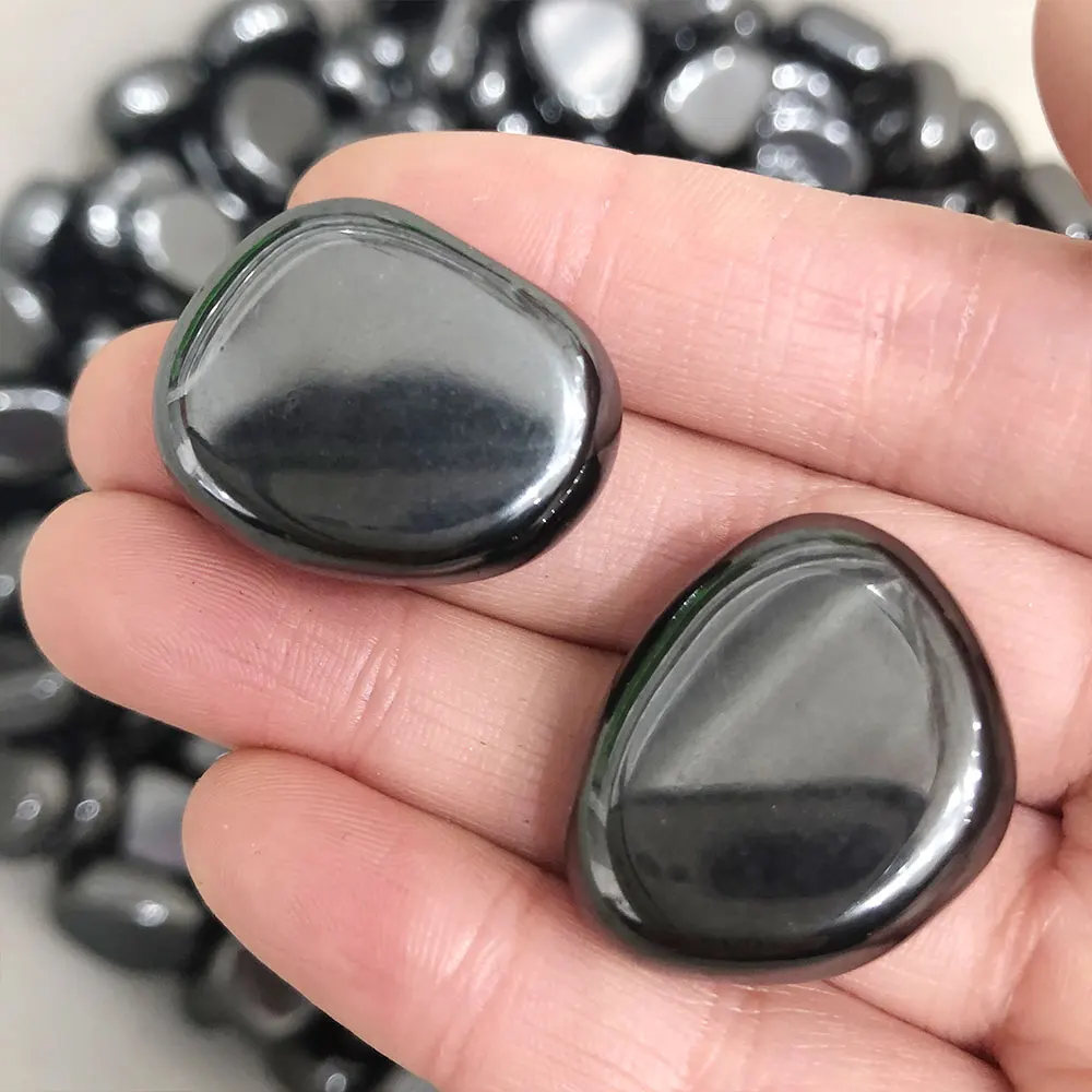 1pc Natural Hematite Tumbled Stone Quartz Crystals Rock Healing Mineral Aquarium Garden Home Room Decoration Polished Energy