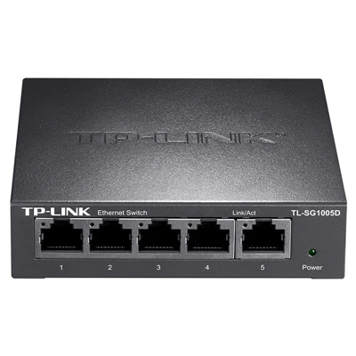 

tp-link gigabit switch ethernet gigabit Full SG1005D Auto MDI/MDIX MAC full-duplex desktop plug and play steel shell RJ45 port