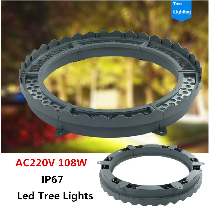 

Подземный светодиодный светильник для украшения сада, 108 ВТ, в перем. Тока