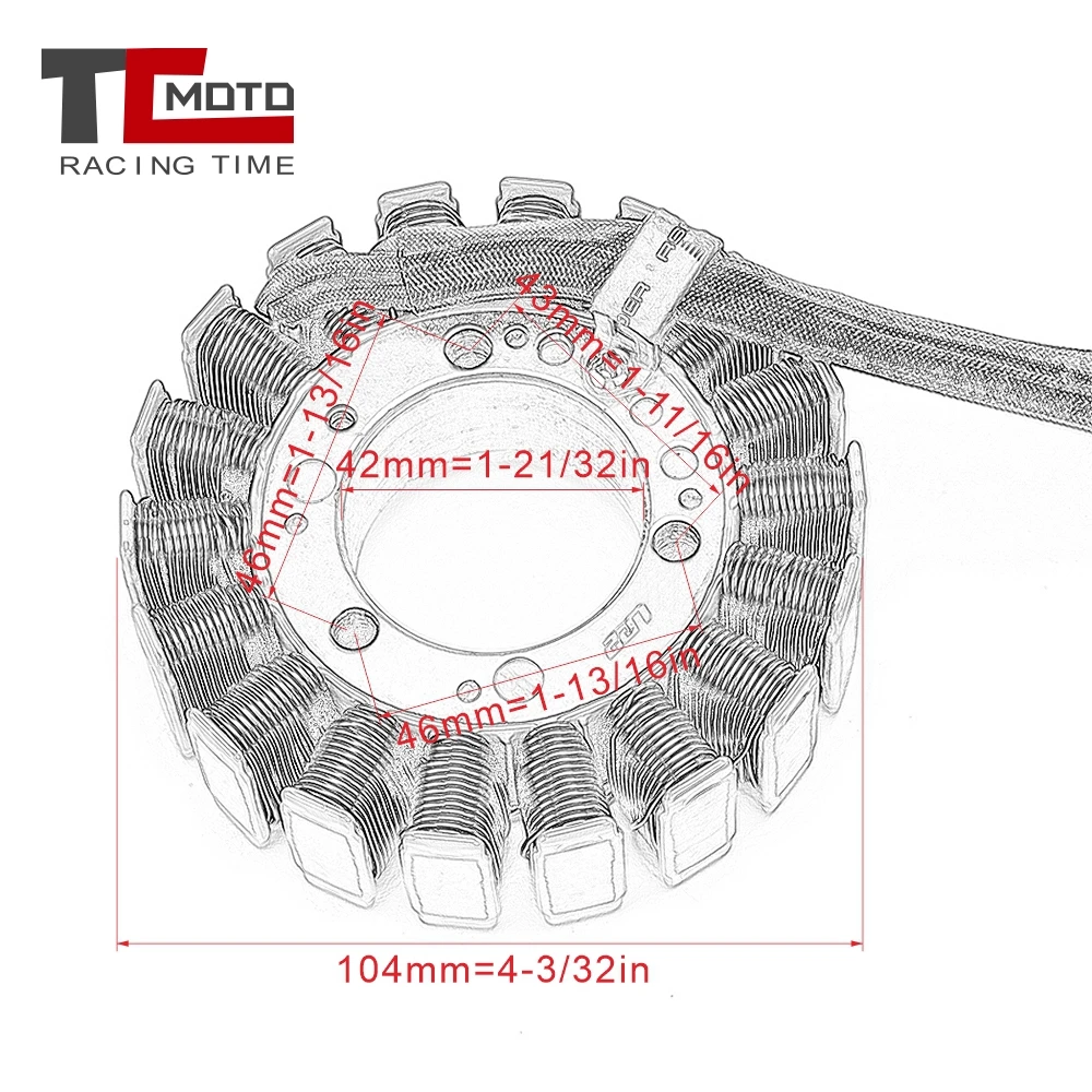 TCMOTO Generator Stator Coil For Sea doo 255 260 RXP X Sportster 4 Tec 1500 cc 155 hp 180 210 230 SP WAKE SE 255 300 GTX LTD