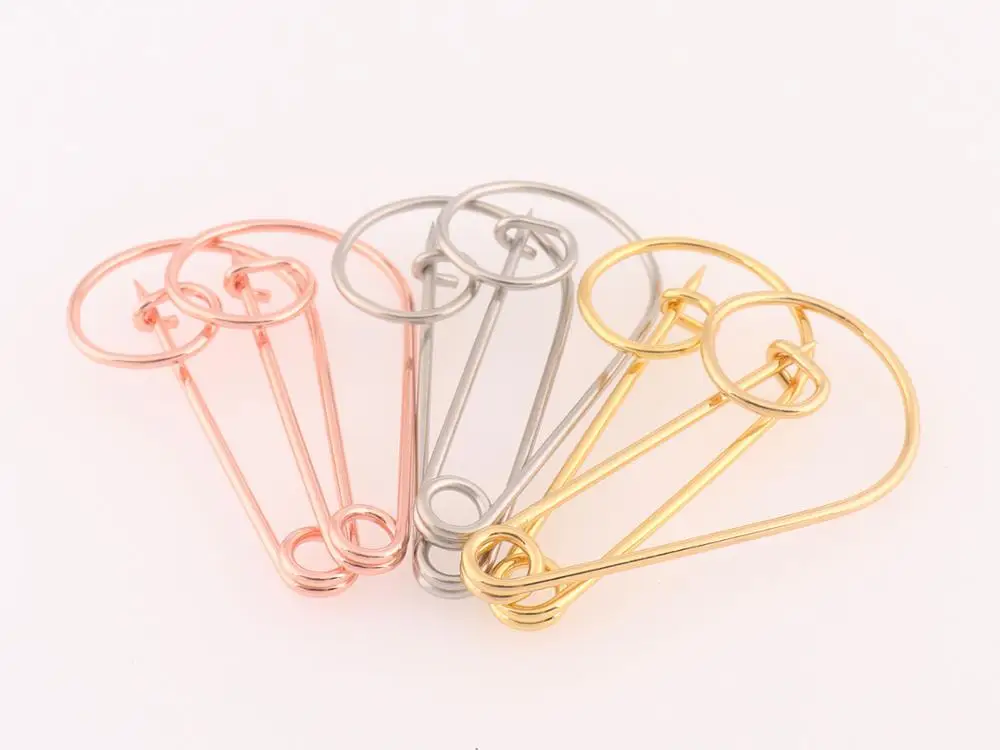 Rose gold Safety Pins 20pcs Knitting Shawl Pins DIY  Brooch Scarf Pins for Garment Blanket Pins Jewelry Crafts