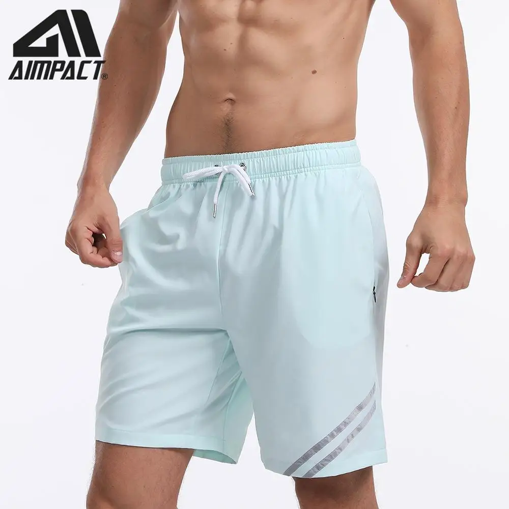 Men's Workout Short Running Gym Quick Dry Loose Casual Shorts Swimming Trunks for Men with Adjustable Drawstring by AIMPACT