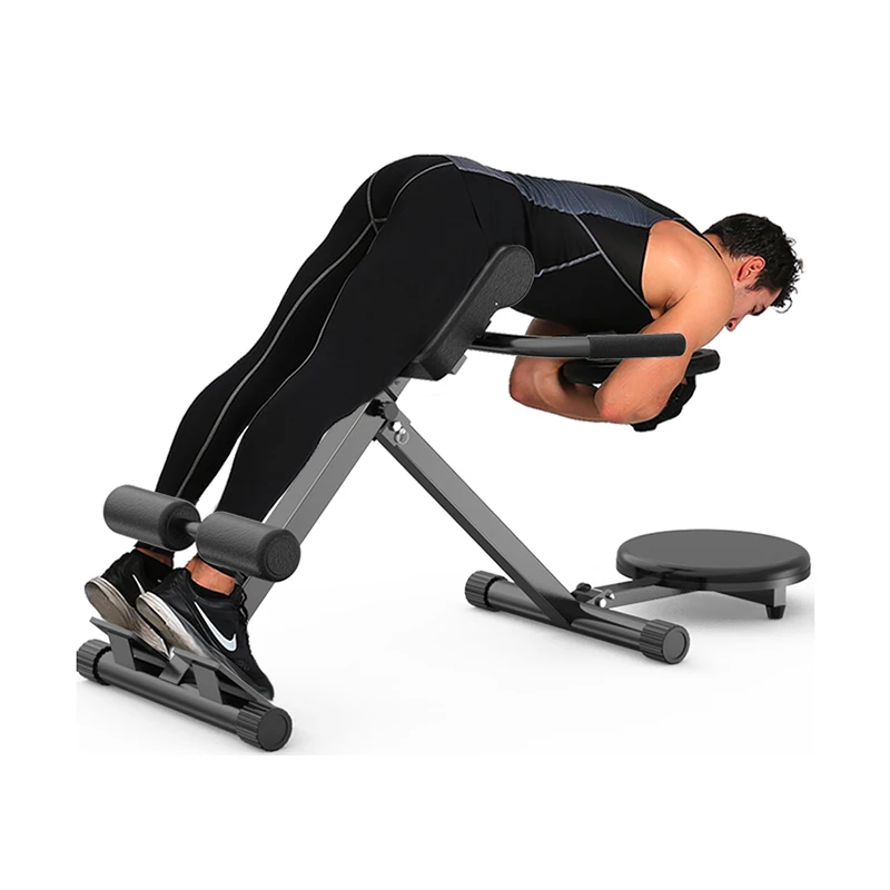 Height-Adjustable Home Roman Chair Bench Fitness Equipment Goat Push Up Waist Abdomen Machine Back Muscle Trainer