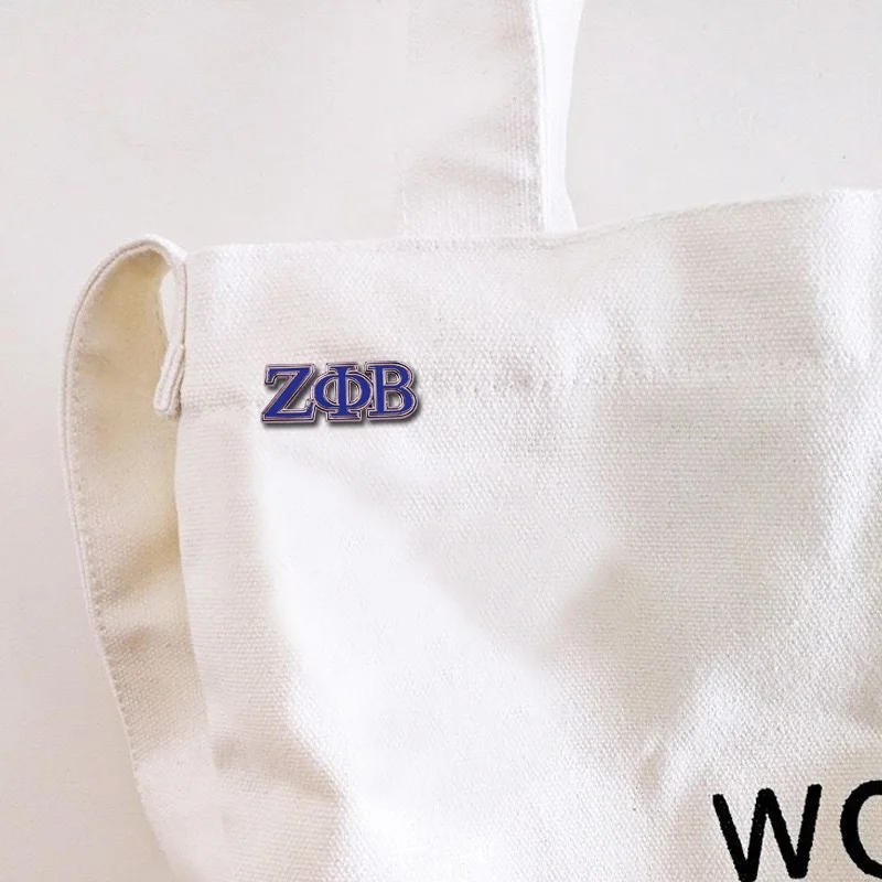 Zeta Phi Beta Letter Cloisonné Enamel Pin 1920 Greek Sorority Jewelry Gift for Finer Women