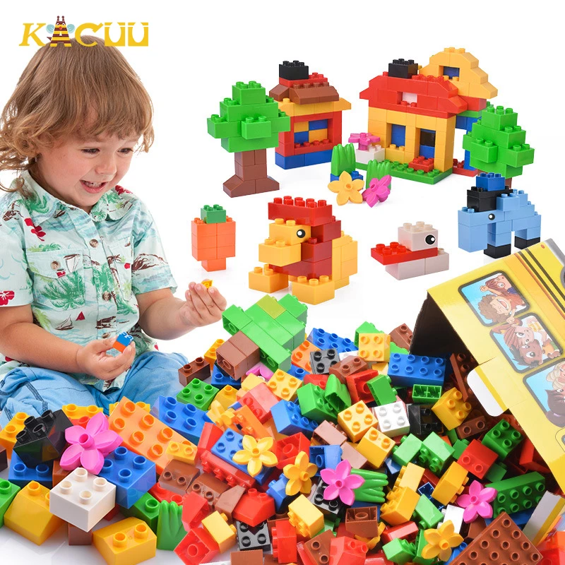 Building Blocks DIY Classic City Big Size Children Creative Bricks Accessories Building Blocks Toys For Children Gift