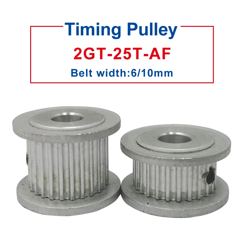 

GT2 Timing Pulley 25 Teeth Inner Bore 5/6 mm Aluminum pulley wheel width 7/11 mm Match With 6/10 mm Timing Belt For 3D Printers