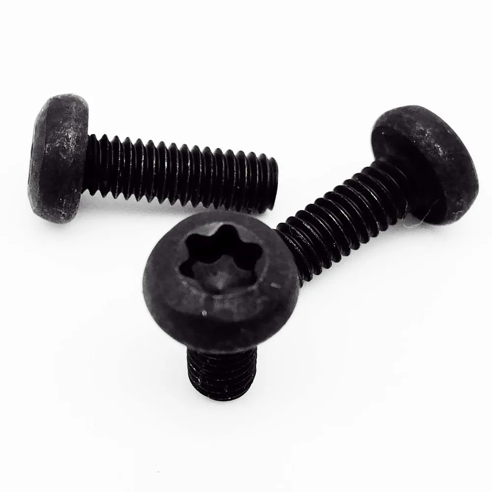 HZYUEGOU M1.6 M2 M2.5 M3 M4 Schwarze Schrauben aus Kohlenstoffstahl der Güteklasse 8.8 nach GB2672, Sechskant-Torx-Senkkopfschrauben, Sechskant-Rundkopfschrauben – Detail 8