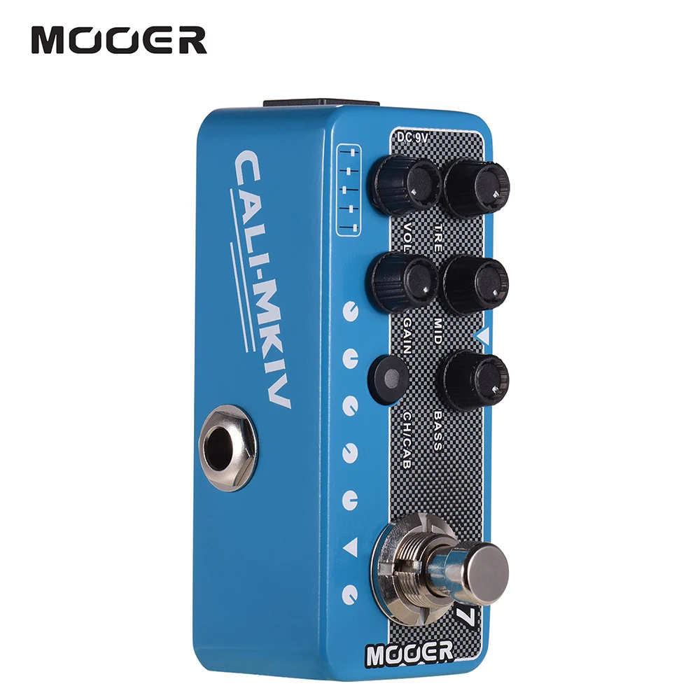 Mooer 017 Cali Mkiv Micro Preamp Pedal Guitar Parts Effect Multi-Effects Dual Channels 3 Speaker Cab Simulation Electric Guitar