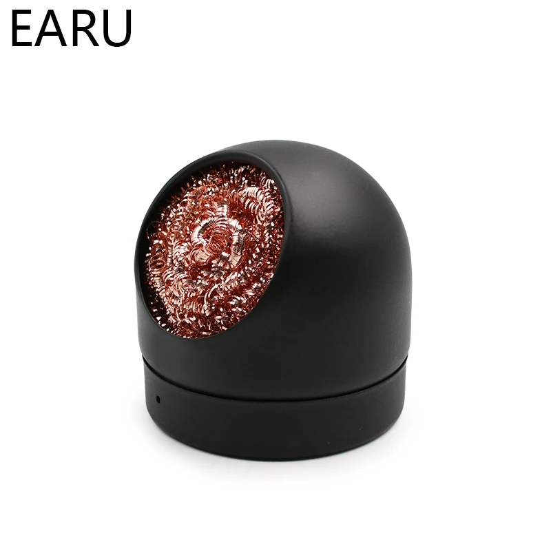 Metall Draht Mit Ständer Set Schweißen Entlöten Löten Solder Eisen Spitze Schlacke Reiniger Reinigung Stahl Ball Mesh Filter Zinn Entfernen