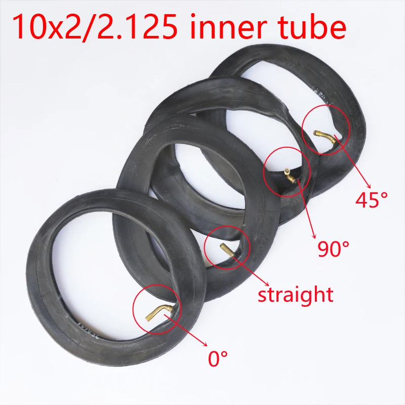 Inner Tube10x2 10x 2.125 10x2.50 10x250 with bent / Straight Valve For Tricycle Bike Schwinn Kids 3 Wheel Stroller scooter 10'