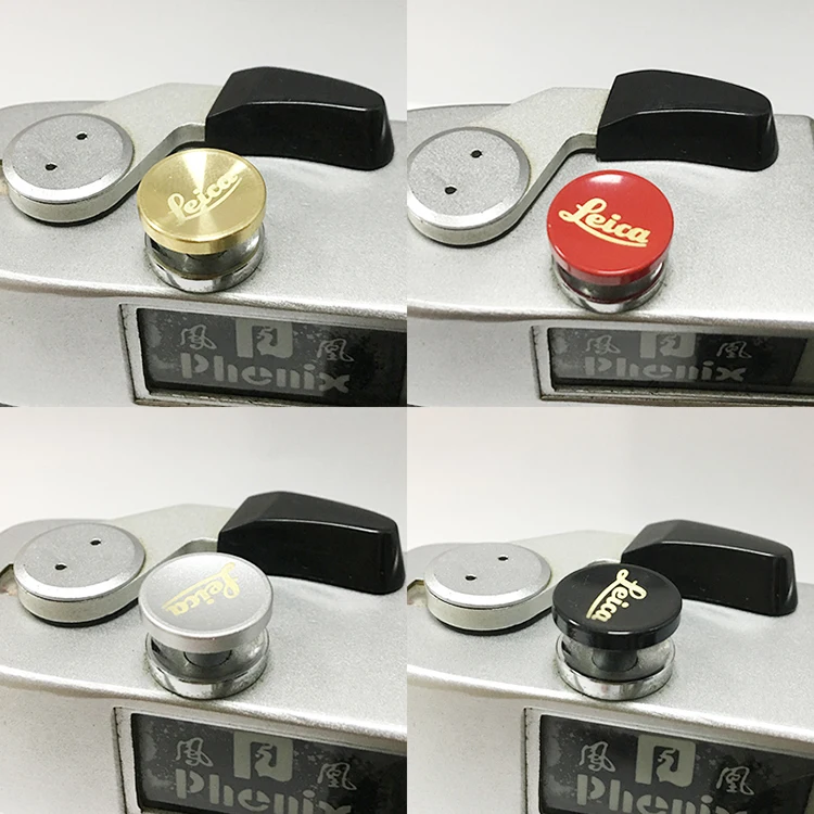 Reines kupfer Konkaven Oberfläche Kamera Weiche Auslösers Für Leica M6 M3 MP M8 M9 X1 X2 M10 M240 mit Gummi Ring