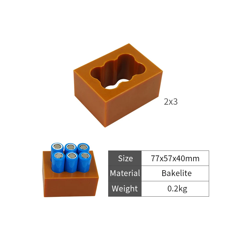 18650 Battery Dual Row Fixture Fixed For Spot Welding Lithium Battery Pack Weld Fixture Spot welder Batteries Fixed