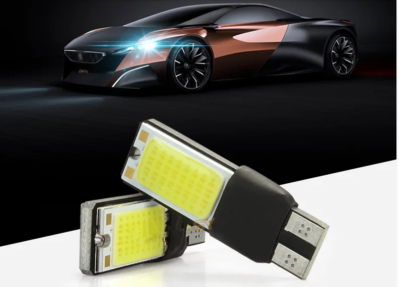 

Белый T10 светодиодный 194 W5W COB широкий лампы светильник Парковка Резервное копирование противотуманный фонарь стоп-сигнала 12v