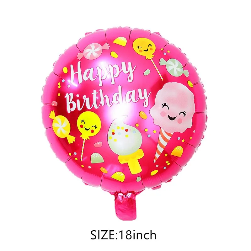 Balloon 18th birthday gift balloon alpaca ice cream aluminum foil balloon cake party high-end balloon decoration gift