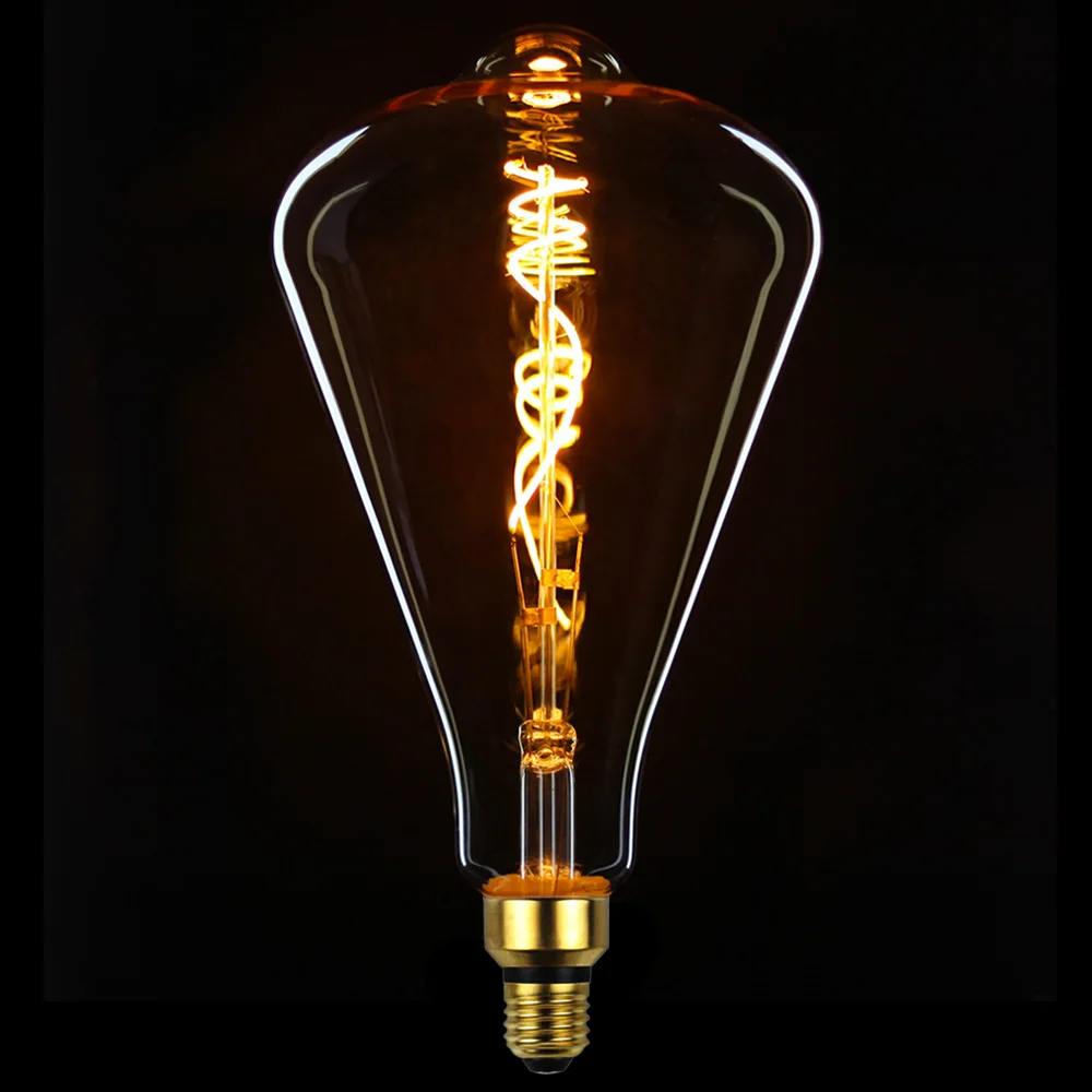 

TIANFAN Edison Bulbs ST164 Giant Led Bulb Vintage Spiral Filament 4W Dimmable Decorative Light Bulb