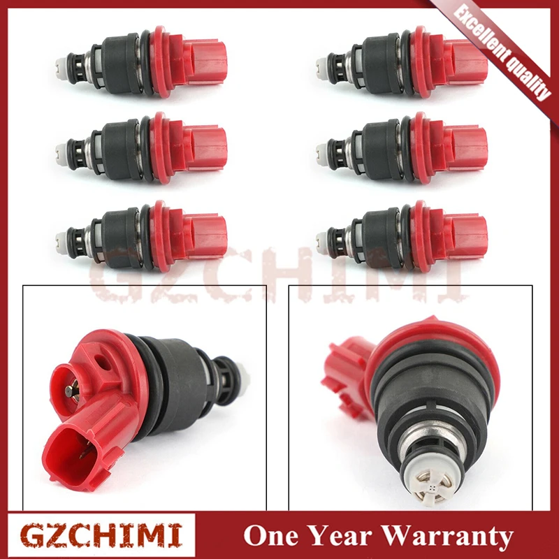 6PCS Fuel Injector Injection Nozzle 16600-96E01 16600-96E00 A46-00 For Nissan Infiniti I30 1996 1997 1998 1999