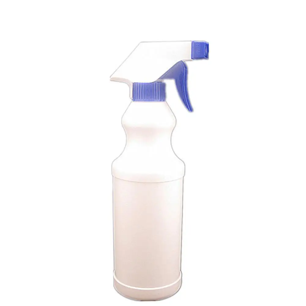 Pulverizador branco vazio do pe de 300ml 500ml 16oz, garrafa platic do fluxo com gatilho, bocal ajustável