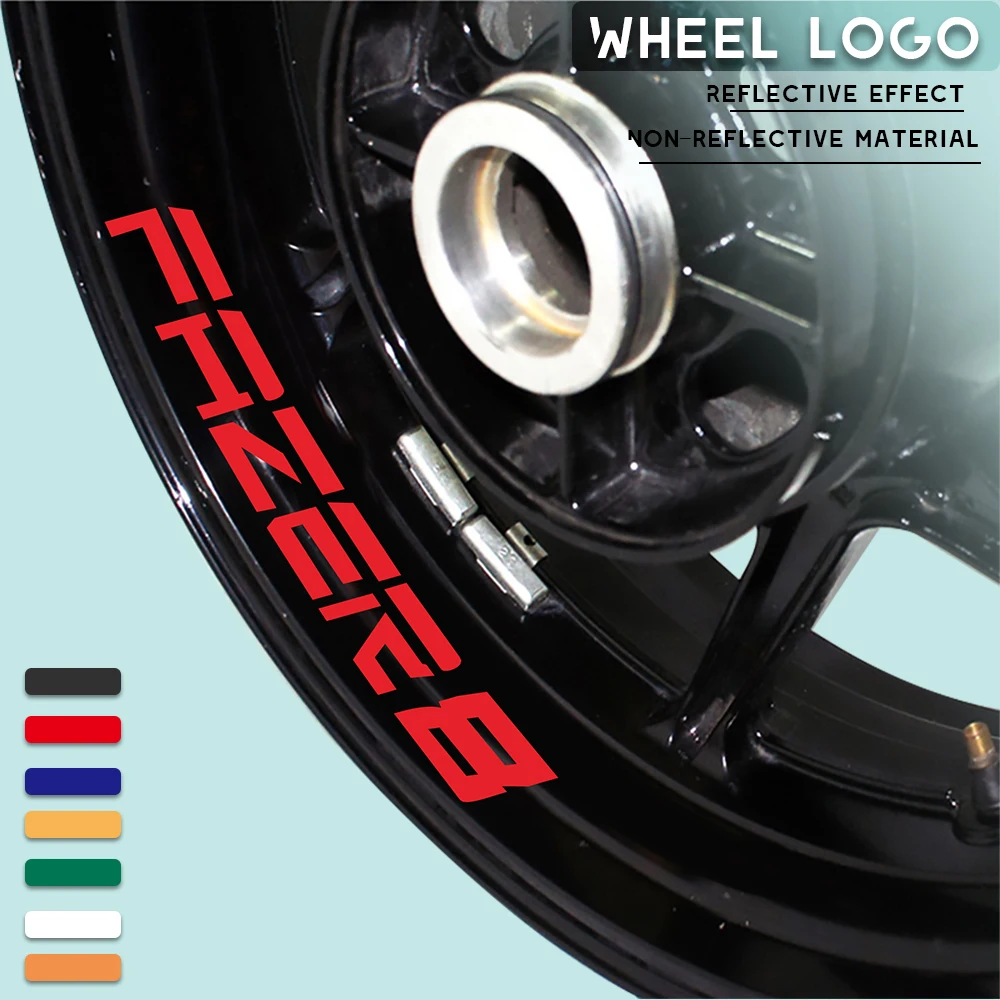 New motorcycle wheel sticker waterproof reflective wheel decals rim decoration logo  for YAMAHA FAZER8 fazer 8