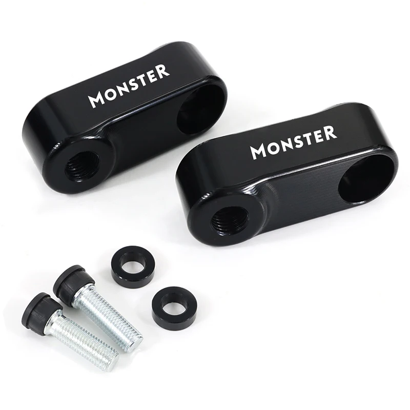 

Fit For DUCATI 750 Monster BMW G650 GS Aprilia Shiver 750 Pegaso KTM Yamaha Motorcycle M10x1.25 Mirrors Riser Extension Adapter