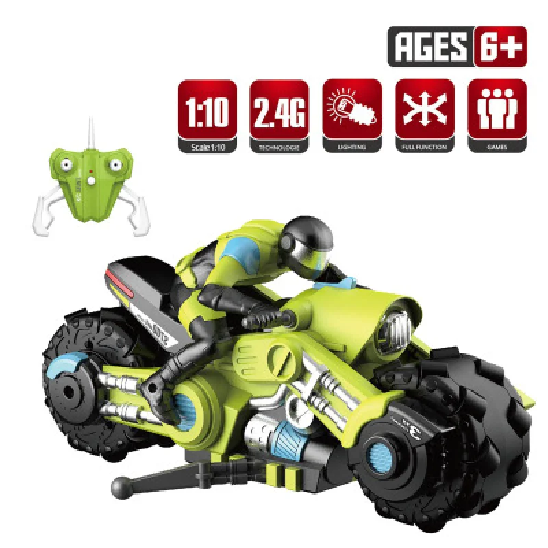 Auto RC 1/10 Cool mini Moto RC Moto moto modello telecomando Moto elettrico rbike di bambini auto da corsa giocattoli per ragazzo regalo per bambini