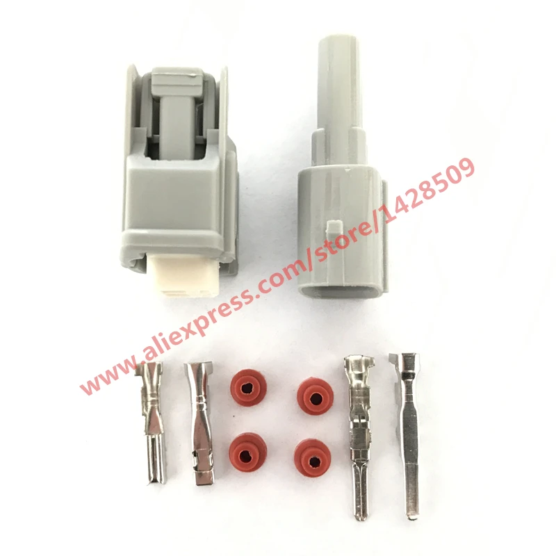 1 Set Female And Male 2 Pin Kit Toyota Auto Electrical Connector Housing Nozzle Connector 6189-0611