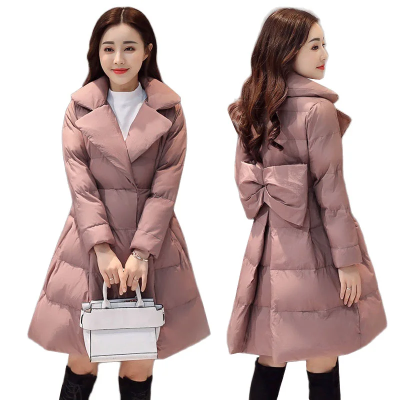 NicePop Women Parkas Winter Jacket Warm Thicken Long sleeve Cotton Padded Parkas Female Outerwear High Quality parkas Overcoat