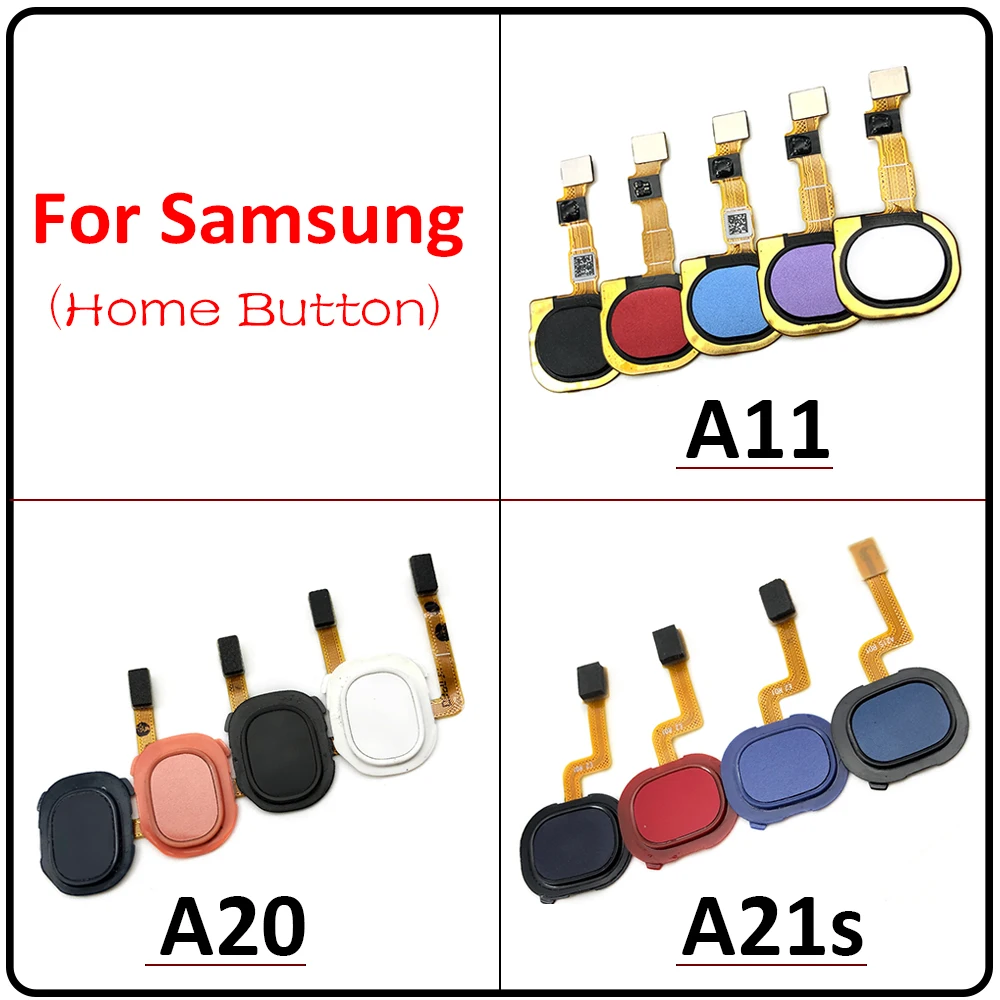 New Fingerprint Scanner For Samsung A11 A115F A20 A205F A21S A217F Home Button Fingerprint Menu Return Key Sensor Flex Cable