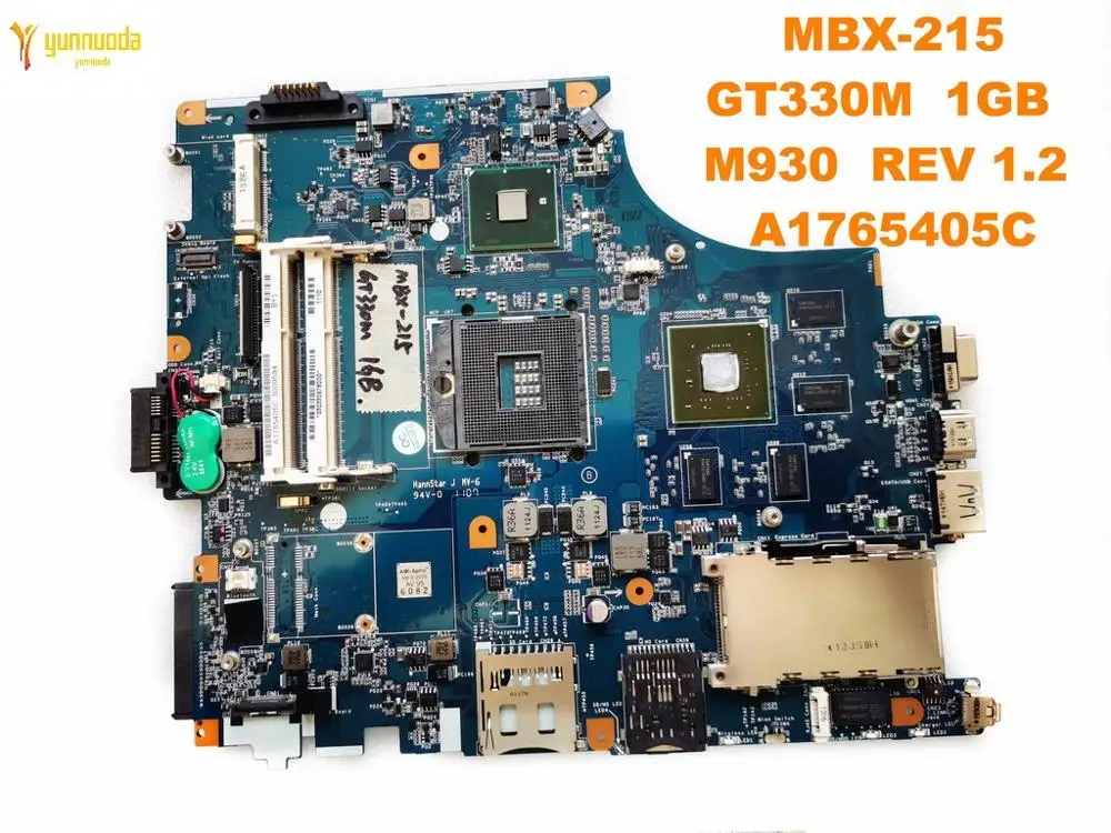 

Original for SONY MBX-215 laptop motherboard MBX-215 GT330M 1GB M930 REV 1.2 A1765405C tested good free shipping