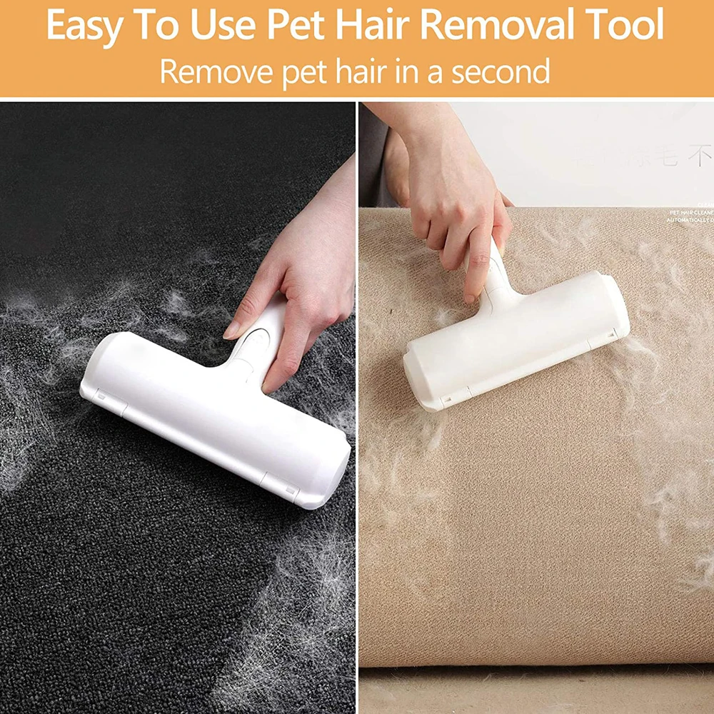 Reusable Pet Hair Remover Fur Hair Catcher Cleaning Brush Dog Cat Home Furniture Sofa Clothes Scroll Cleaning Lint Brush