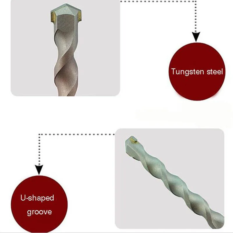 High Quality 3-12mm Concrete Drill Bit Set with Carbide Tip for Cement Brick Natural Stone