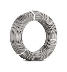 T316 Marine 1/8 Inch Stainless Steel Aircraft Wire Rope for Deck Cable Railing Kit,7x7 100/164 Feet