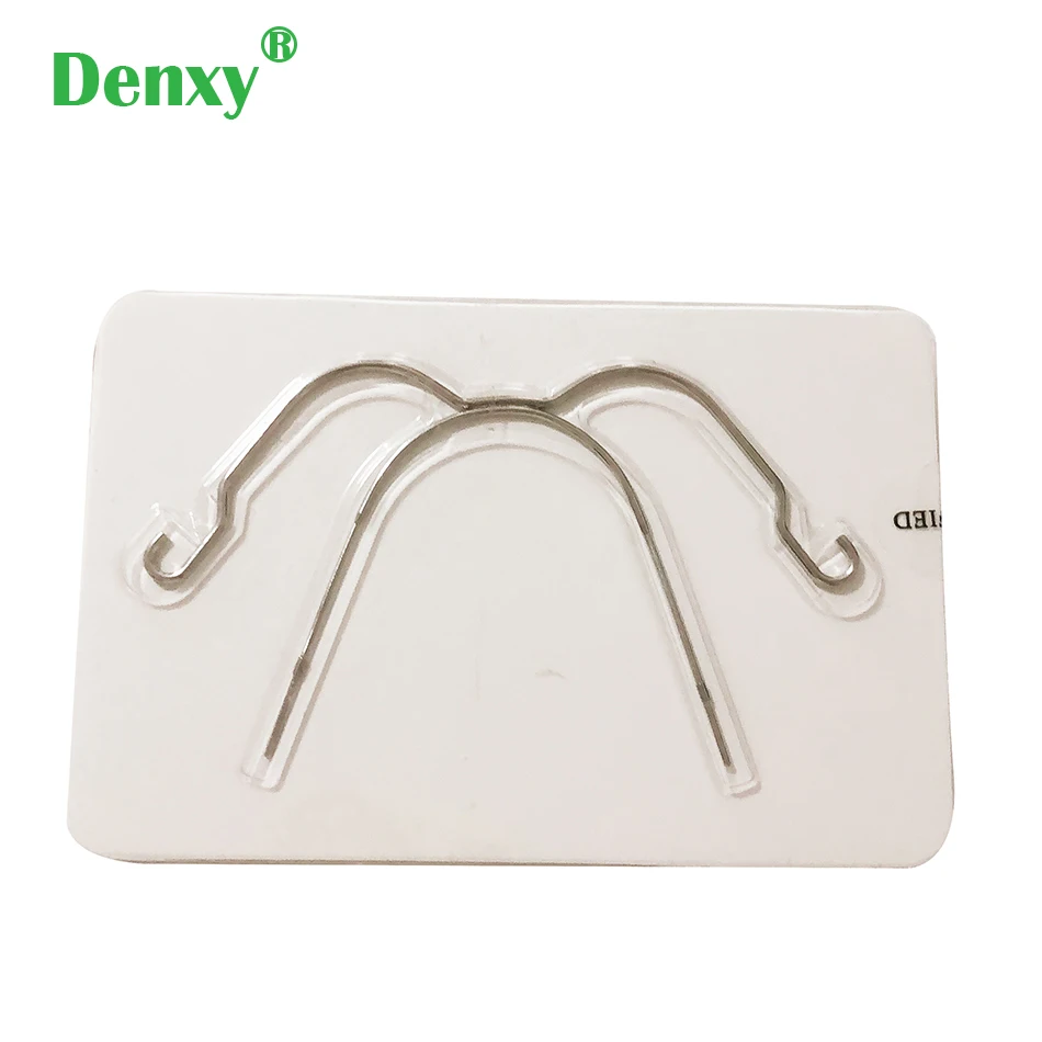 Denxy 3pcs Dental Orthodontic Face Bows Extraoral Face Bow Dental Asymmetry Type Promotion Face Bow Orthodontic Bracket Headgear