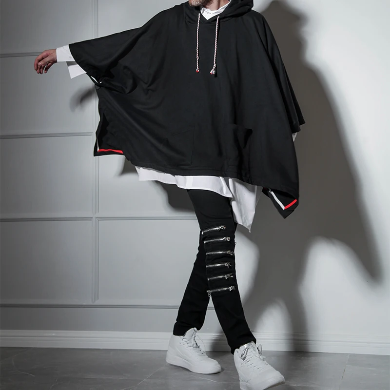 Men's jeans European and American casual pants men more zipper slim stretch jeans high street hip hop retro Internet trend