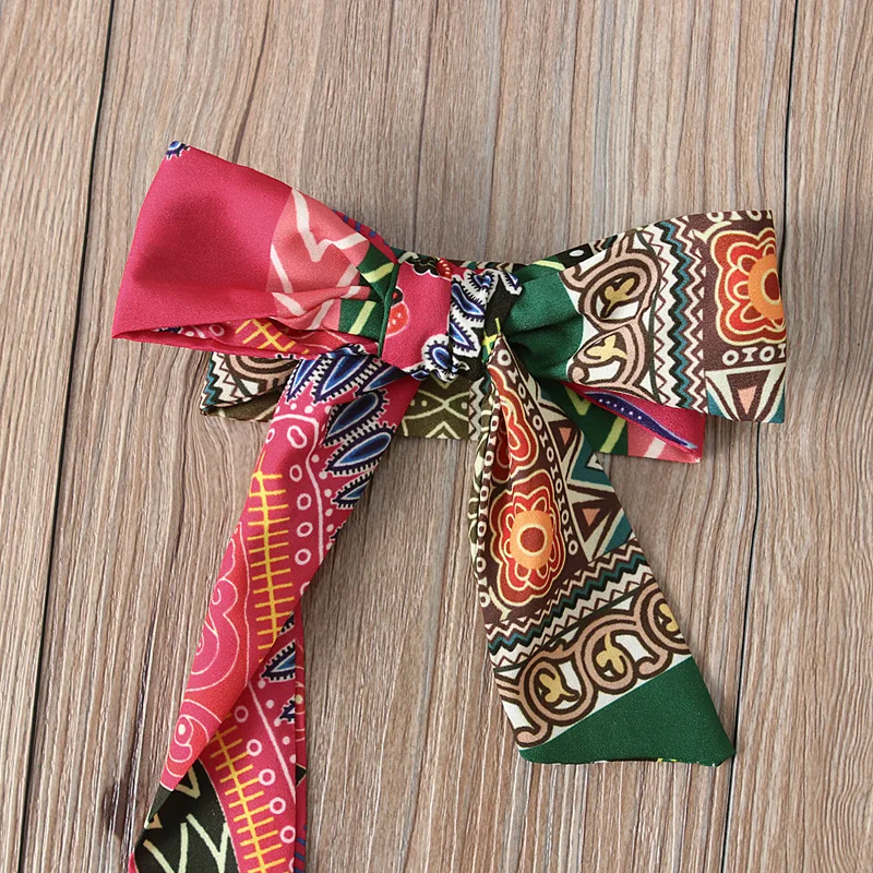 JEMMALEONG 2021 African Clothes Dashiki Floral Print Rompers Summer Jumpsuit Hair Band For Baby Girl African Dress For Kids