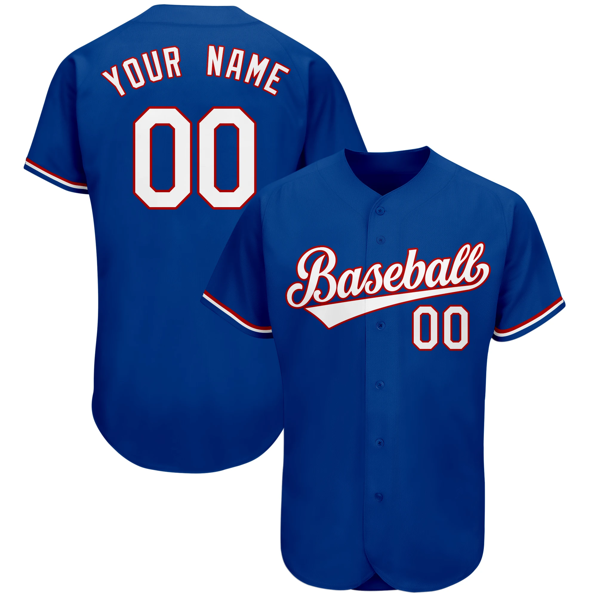 Custom Plain Baseball Jerseys Embroidery Team Name Number Stitched Logo Fashion Sports Baseball Shirt for Men Youth