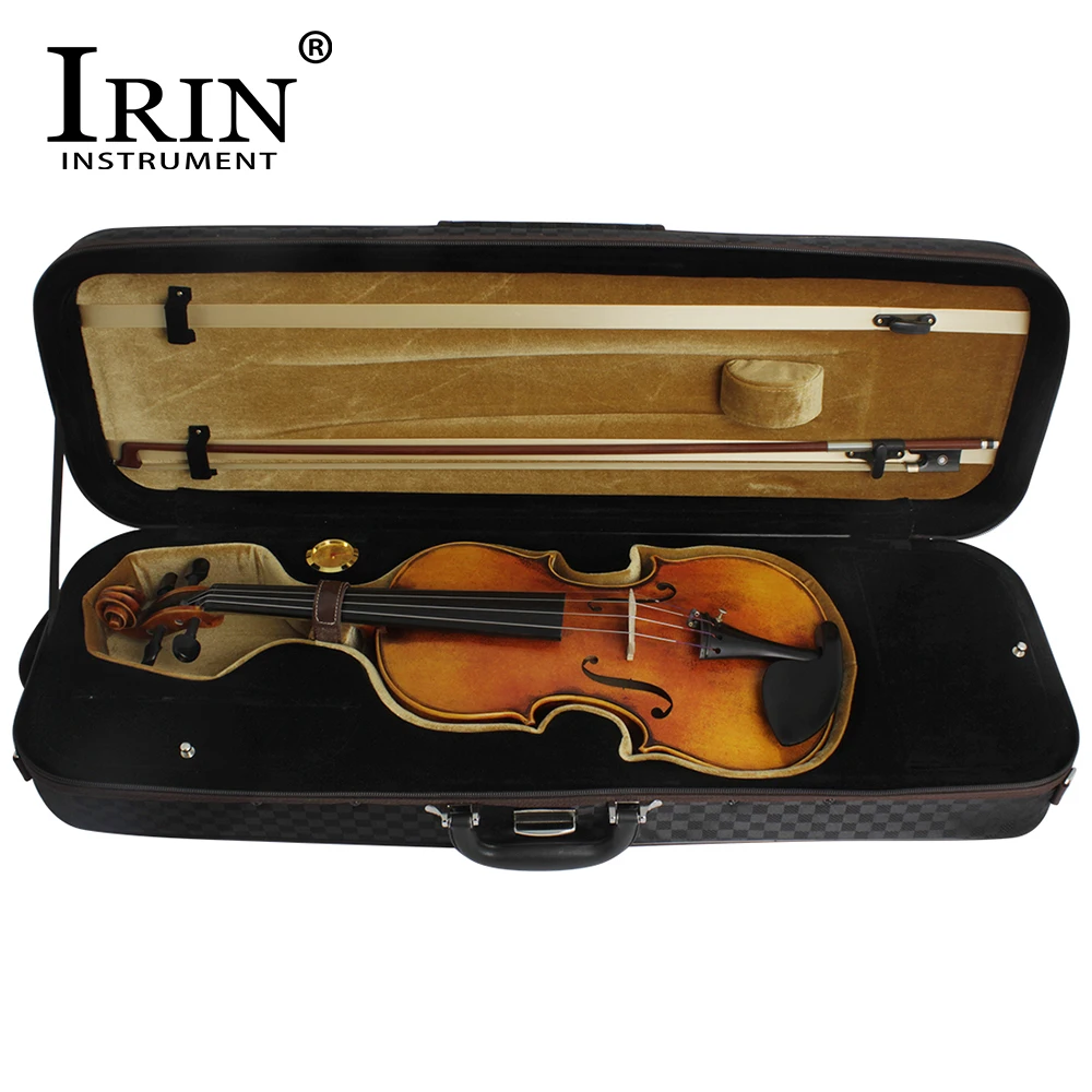 IRIN 4/4 Violin Storage Case Box Black Portable Canvas Gig Bag Violin Fiddle Accessories High Quality Musical Instrument Bag