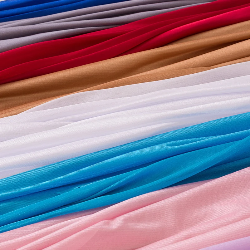 Elastic Skirt Lining Fabric Per Meters Summer Thin Soft Micro Permeable For Sewing Clothes Lining