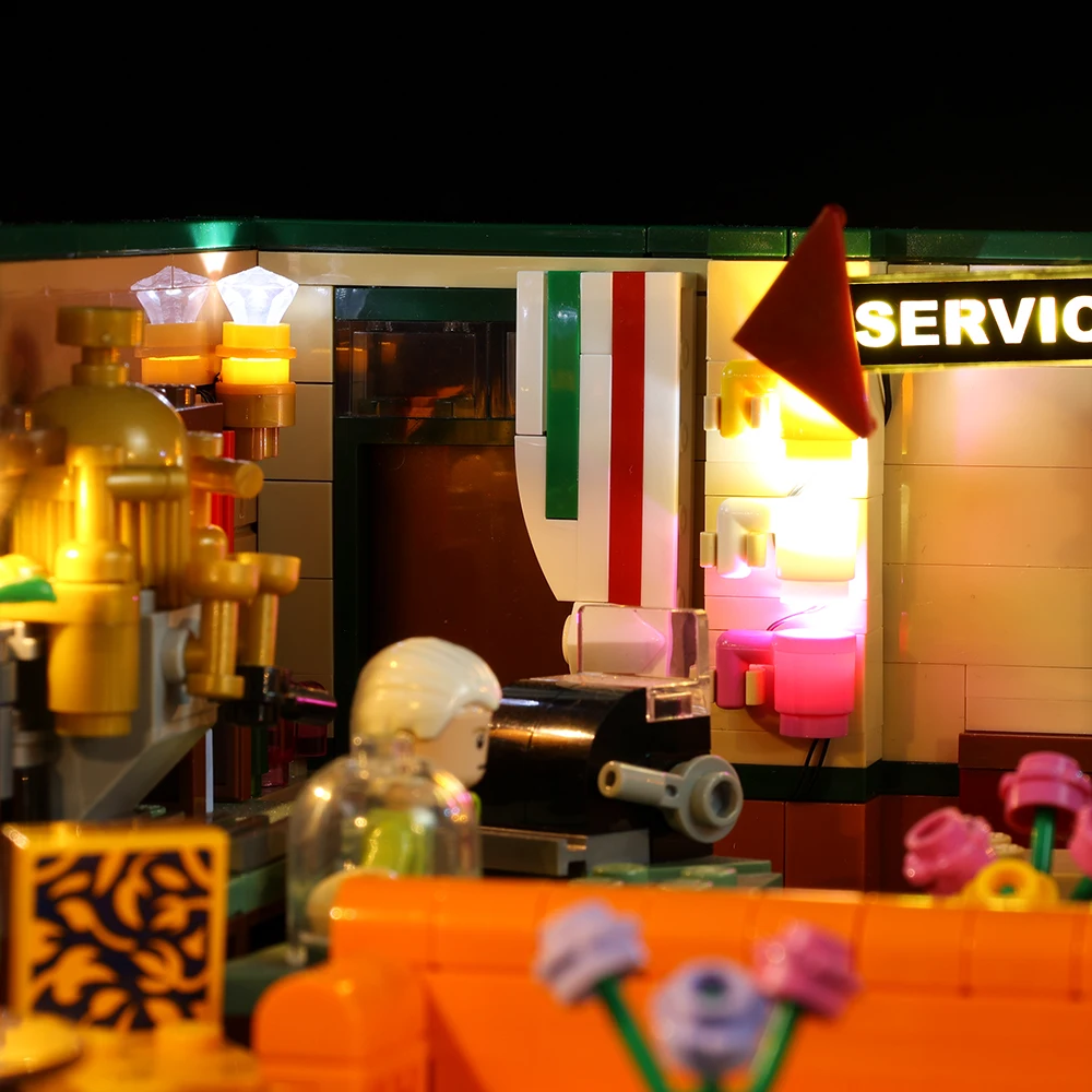 Kyglairg LED 조명 키트, LEGO 21319 The Television Series Friends 커피숍 센터 퍼크 (블록 세트 미포함)