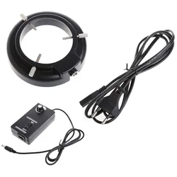 56 LED Adjustable Ring Light illuminator Lamp for stEREO ZOOM Microscope