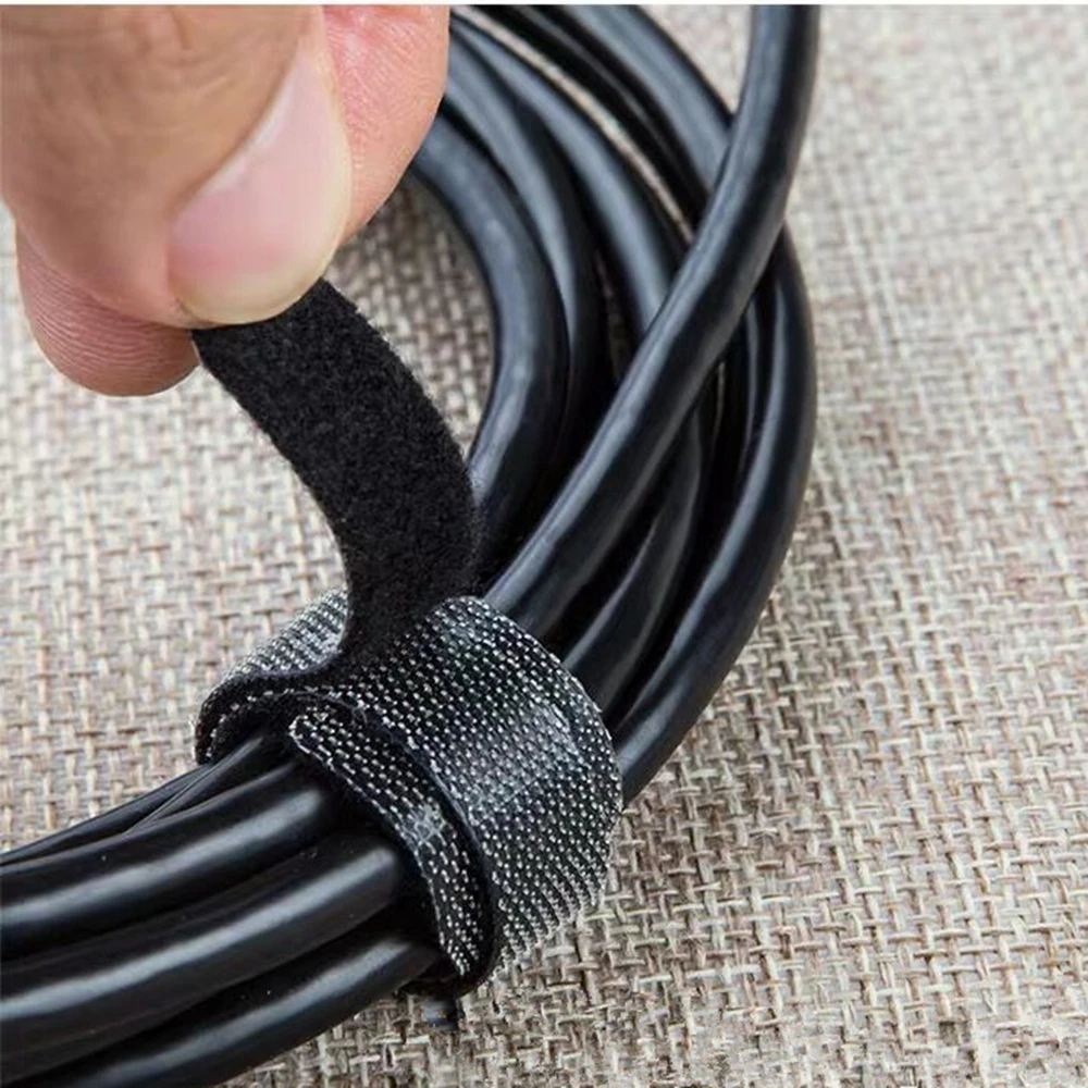 Fascette per reggette da 50 pezzi, fascetta per cavi organizzatore per archiviazione desktop in bundle, per la ricarica del cavo di alimentazione della rete