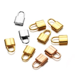 10 stks/partij Rvs Slot Ketting Armband Hangers Mini Hangslot Bedels fit DIY Sieraden Maken Handgemaakte Accessoires