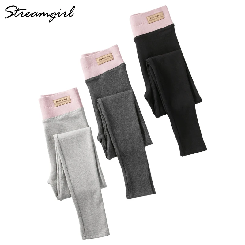 Streamgirl 5% Spandex Ấm Quần Legging Nữ Thu Đông Nhung Cao Cấp Đen Tập Luyện Quần Legging Nữ Trang Quần Mùa Đông