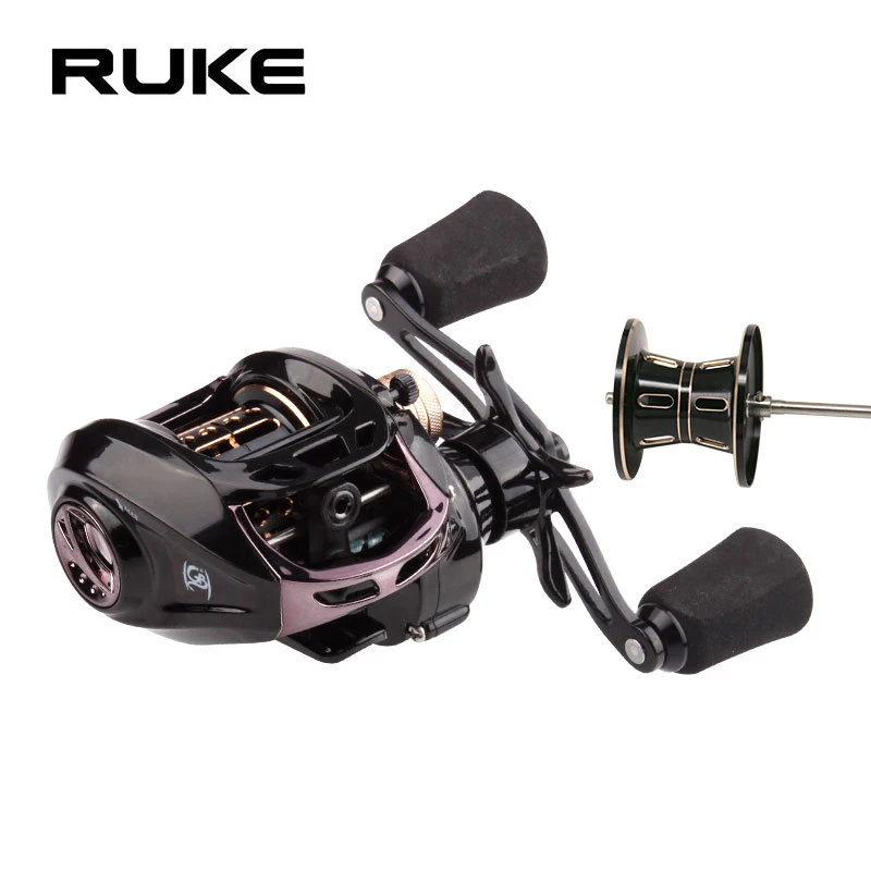 

RUKE New Double Spool Casting Reel Super Light only 149 g 5+1 Bearings Magnetic brake Drag 5 kg Speed Ratio 6.5:1 Free Shipping