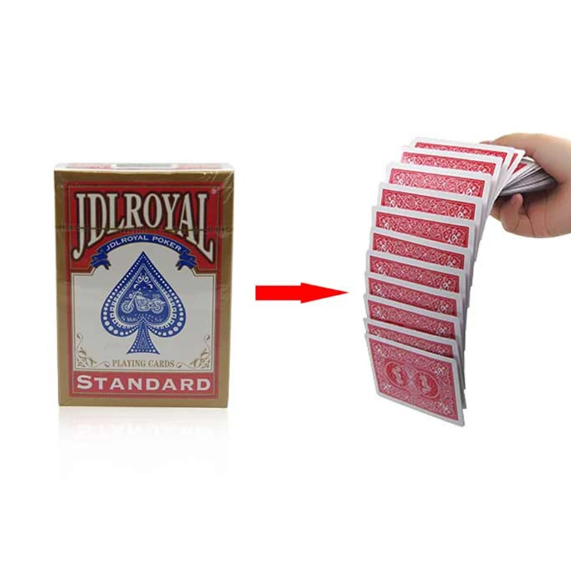 1pc Electric Deck Waterfall Card Magic Tricks Close Up Magia Appear Vanish Card Magie Mentalism Illusion Gimiick Prop Accessaris