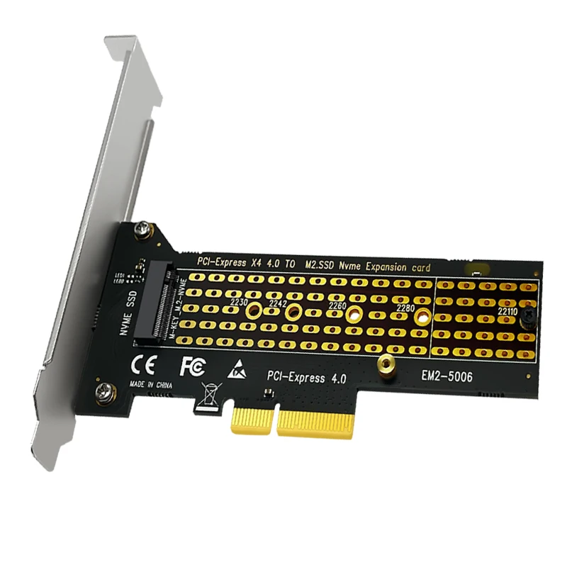 M.2 nvme ssd para pcie 4.0 adaptador riser cartão 64gb ssd pci express x4 adaptador para desktop pci-e gen4 velocidade total para mineração chia