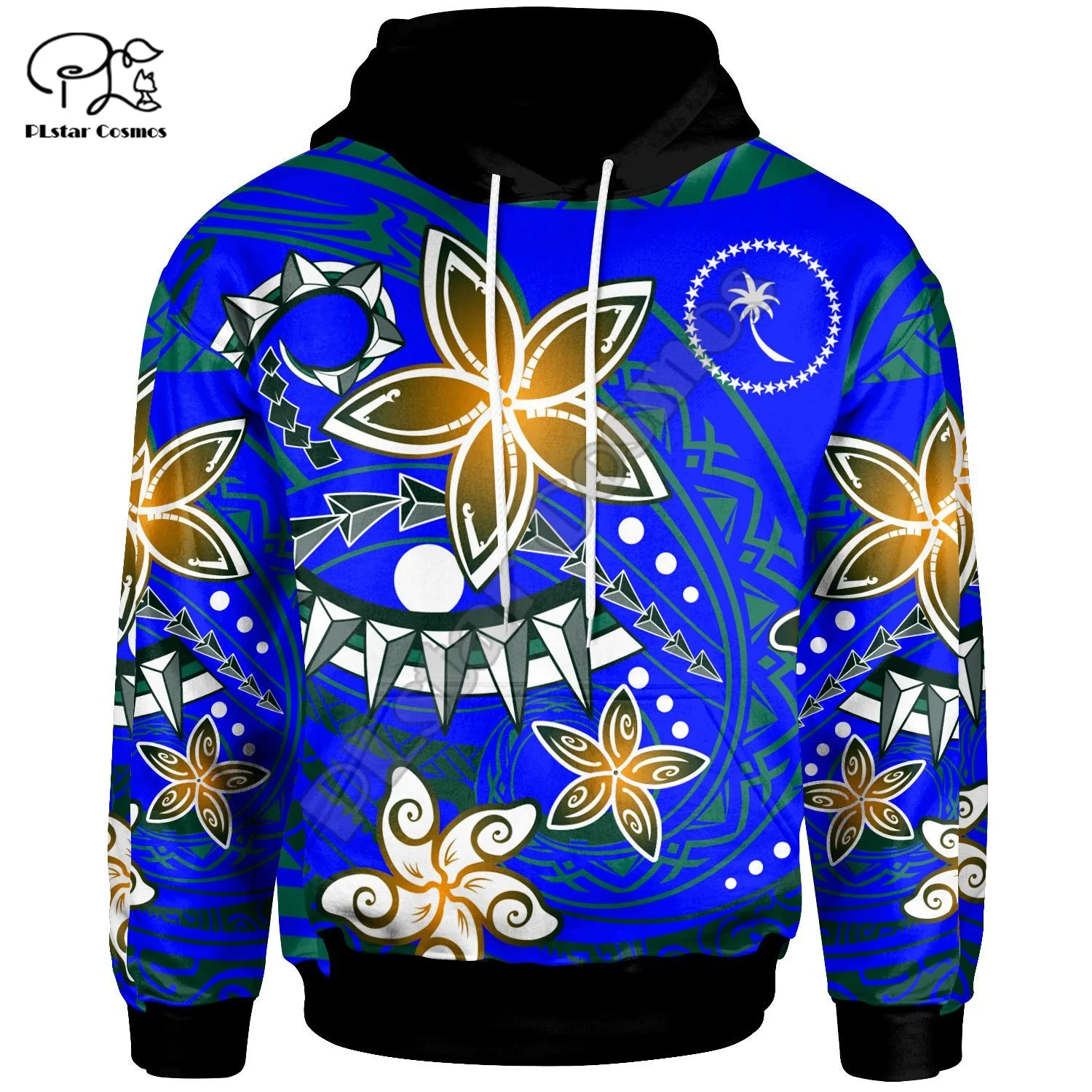 NewFashion Polynesian Chuuk Country Flag Tribal Culture Retro Tattoo Tracksuit Men/Women 3DPrint Streetwear Pullover Hoodies B10