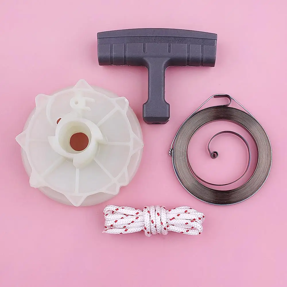 Imagem -06 - Starter Primavera Polia Handle Rope Kit Parceiro 350 351 Mcculloch Mac Cat 335 338 435 440 Motosserra Gasolina 530037817 545008015
